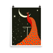 Load image into Gallery viewer, Generous Moon & Peacock Print