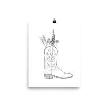 Load image into Gallery viewer, Cowboy Bouquet Print
