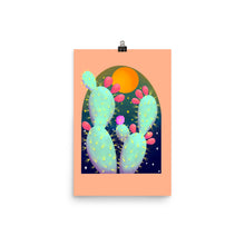 Load image into Gallery viewer, Comets and Cactus Print
