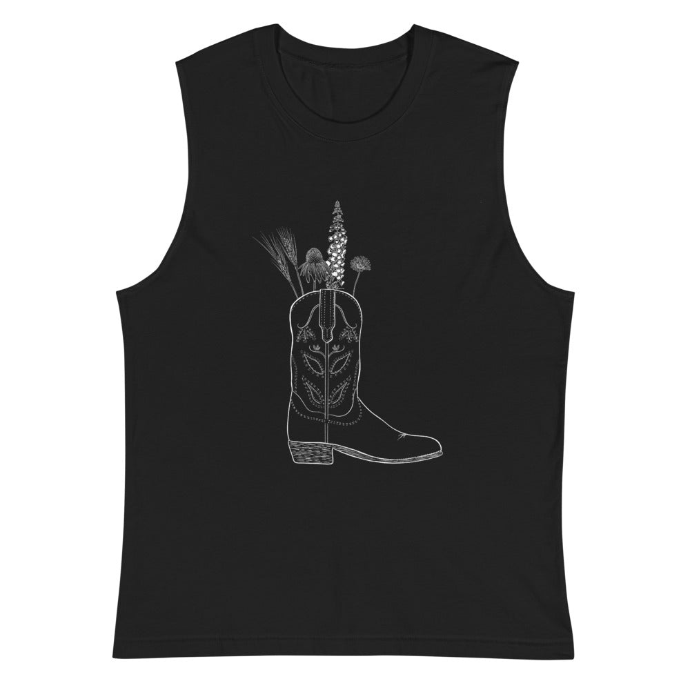Cowboy Bouquet Muscle Tee